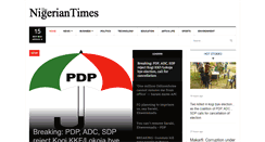 Desktop Screenshot of nigeriantimes.ng